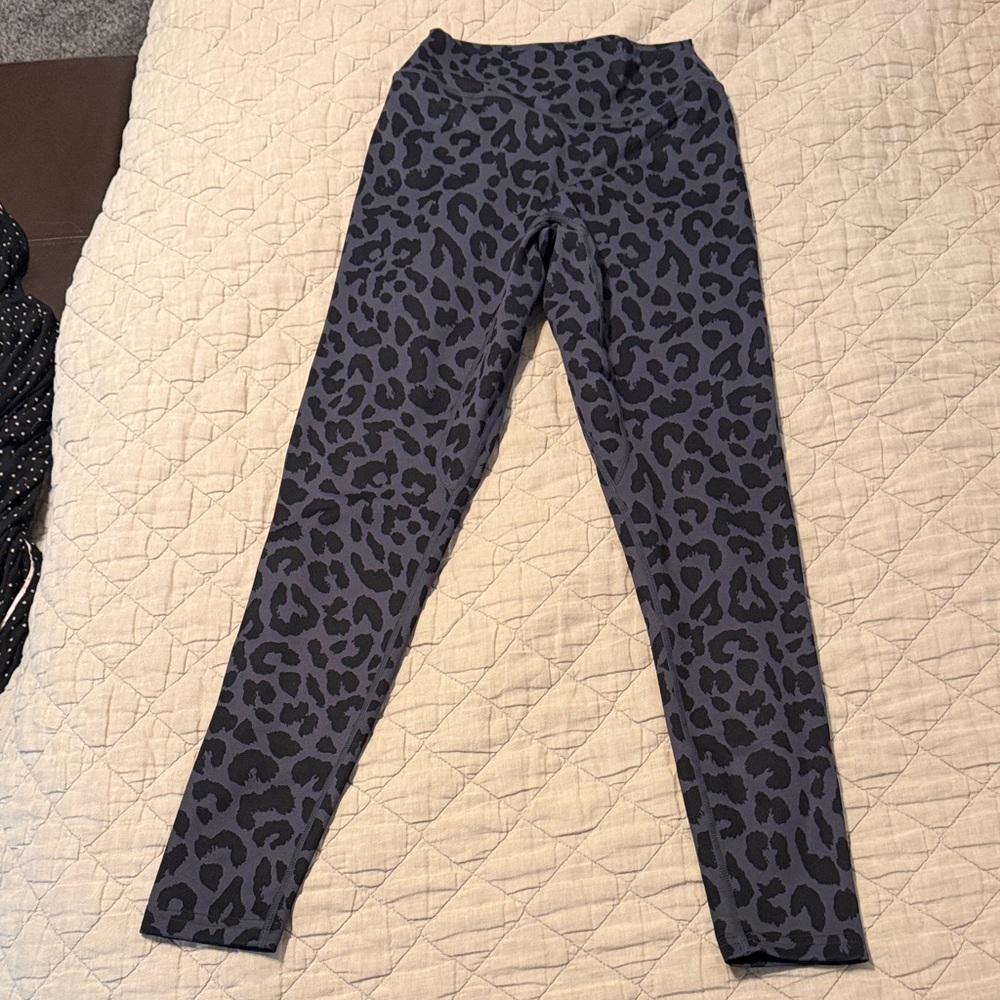 Vitality Gray Leopard Print Leggings
